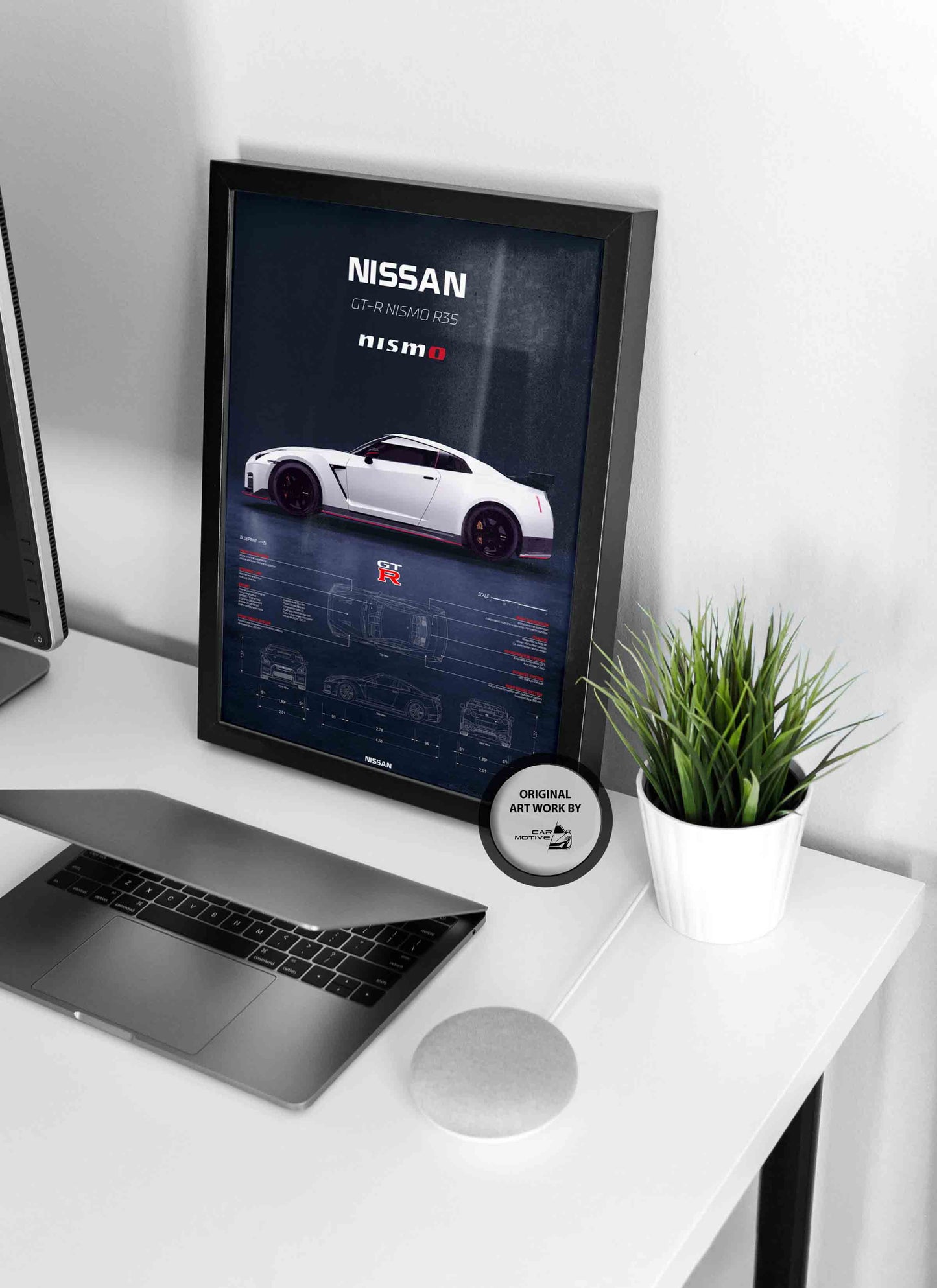 Nissan GT-R Nismo R35 (2019) - 3D RENDER STUDIO SIDE