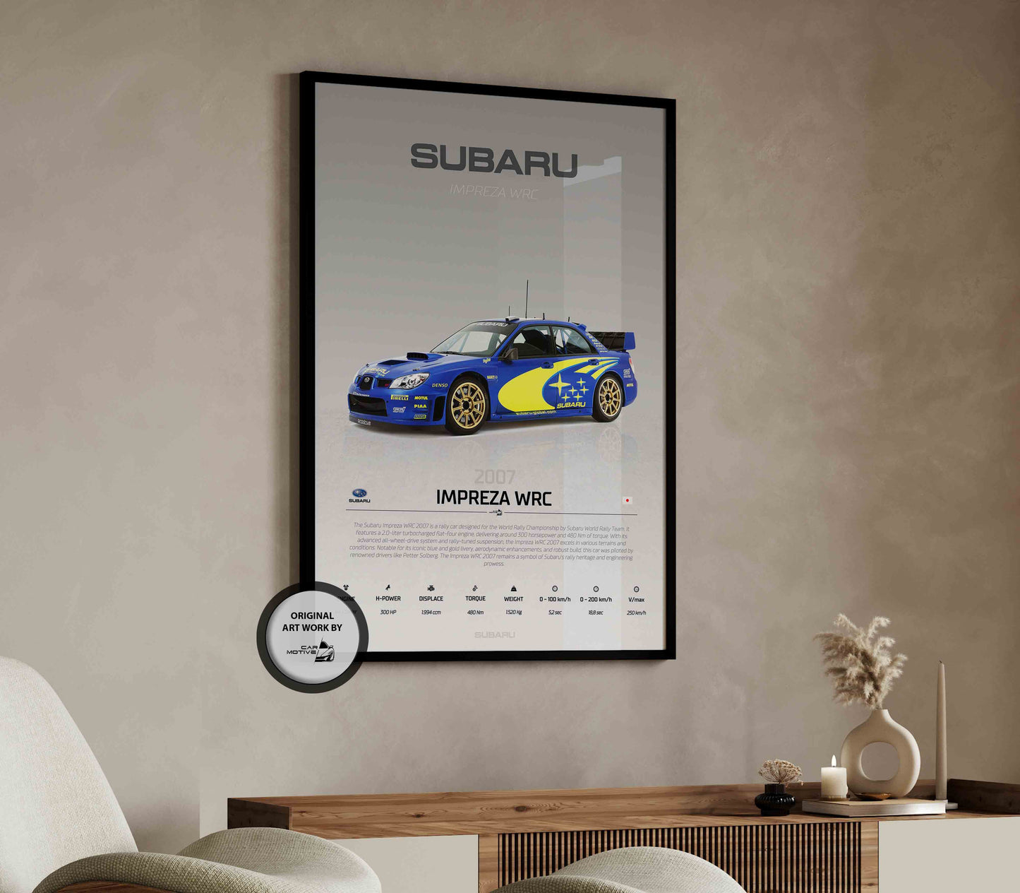 Subaru Impreza WRC (2007) - STUDIO MONTAGE 3/4 SIDE
