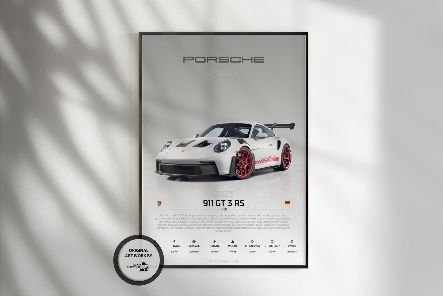 Porsche 911 GT3 RS (2023) - STUDIO MONTAGE 3/4 SIDE