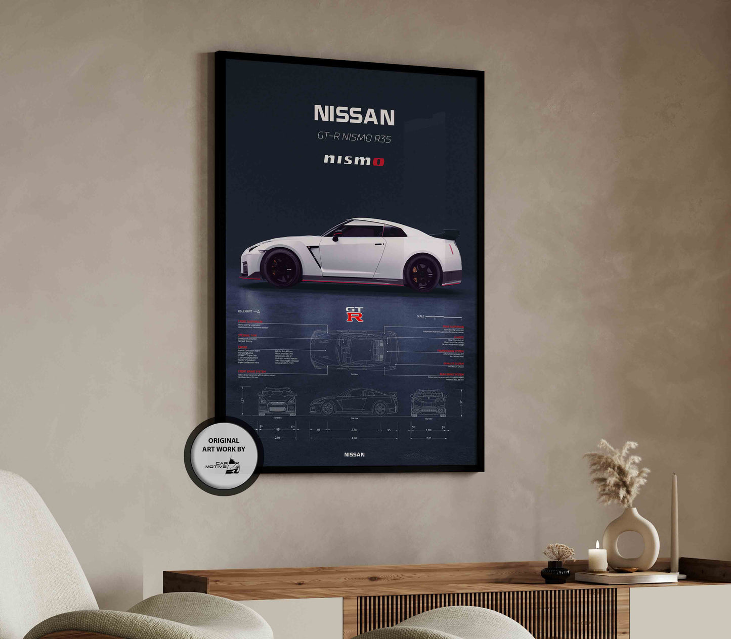 Nissan GT-R Nismo R35 (2019) - 3D RENDER STUDIO SIDE