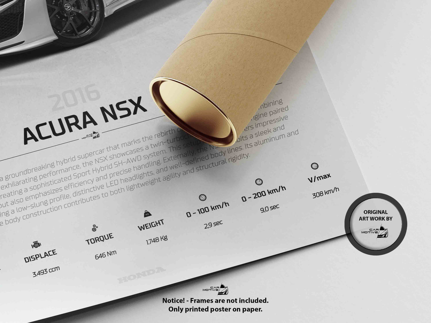 Honda Acura NSX (2016) - STUDIO MONTAGE 3/4 SIDE