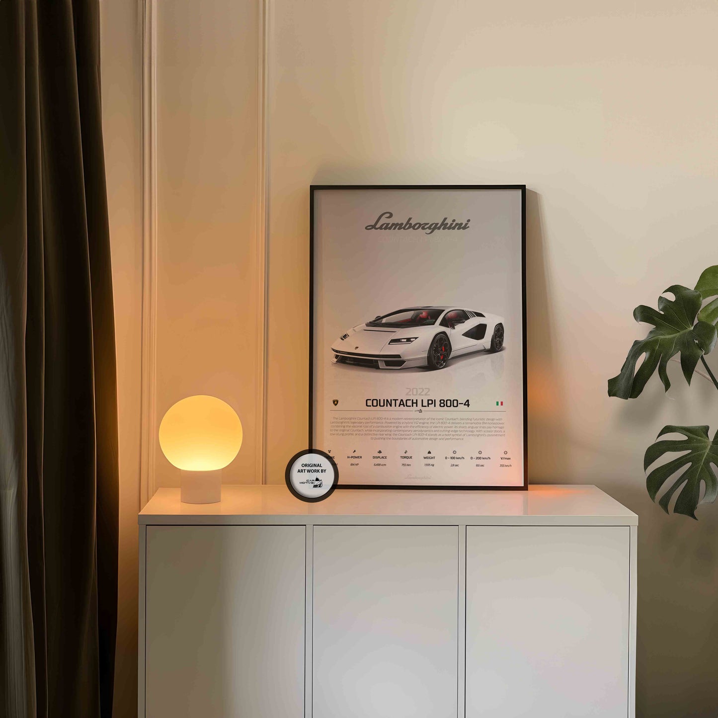 Lamborghini Countach LPI 800-4 (2022) - STUDIO MONTAGE 3/4 SIDE