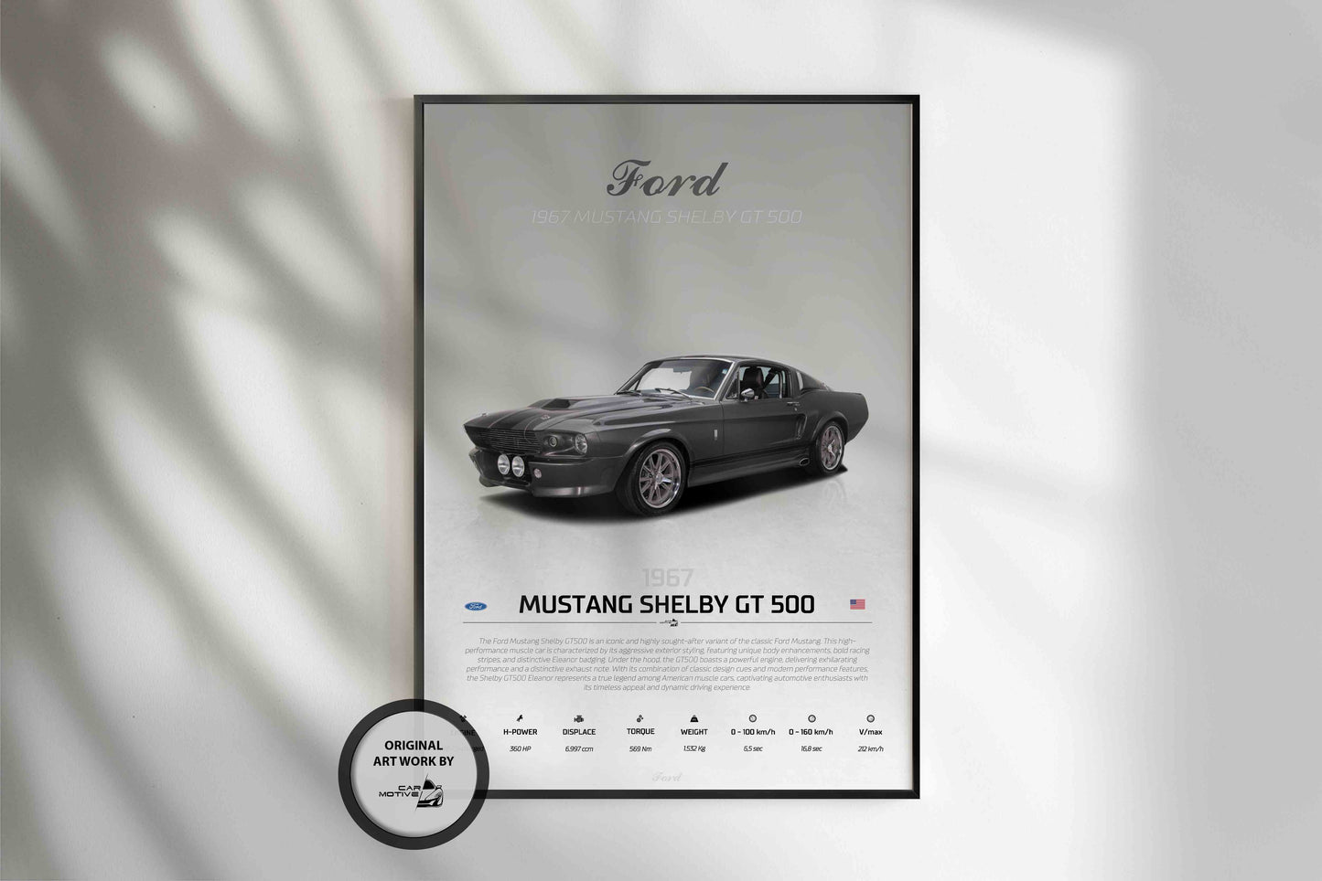 Ford Mustang Shelby GT 500 (1967) - STUDIO MONTAGE 3/4 SIDE