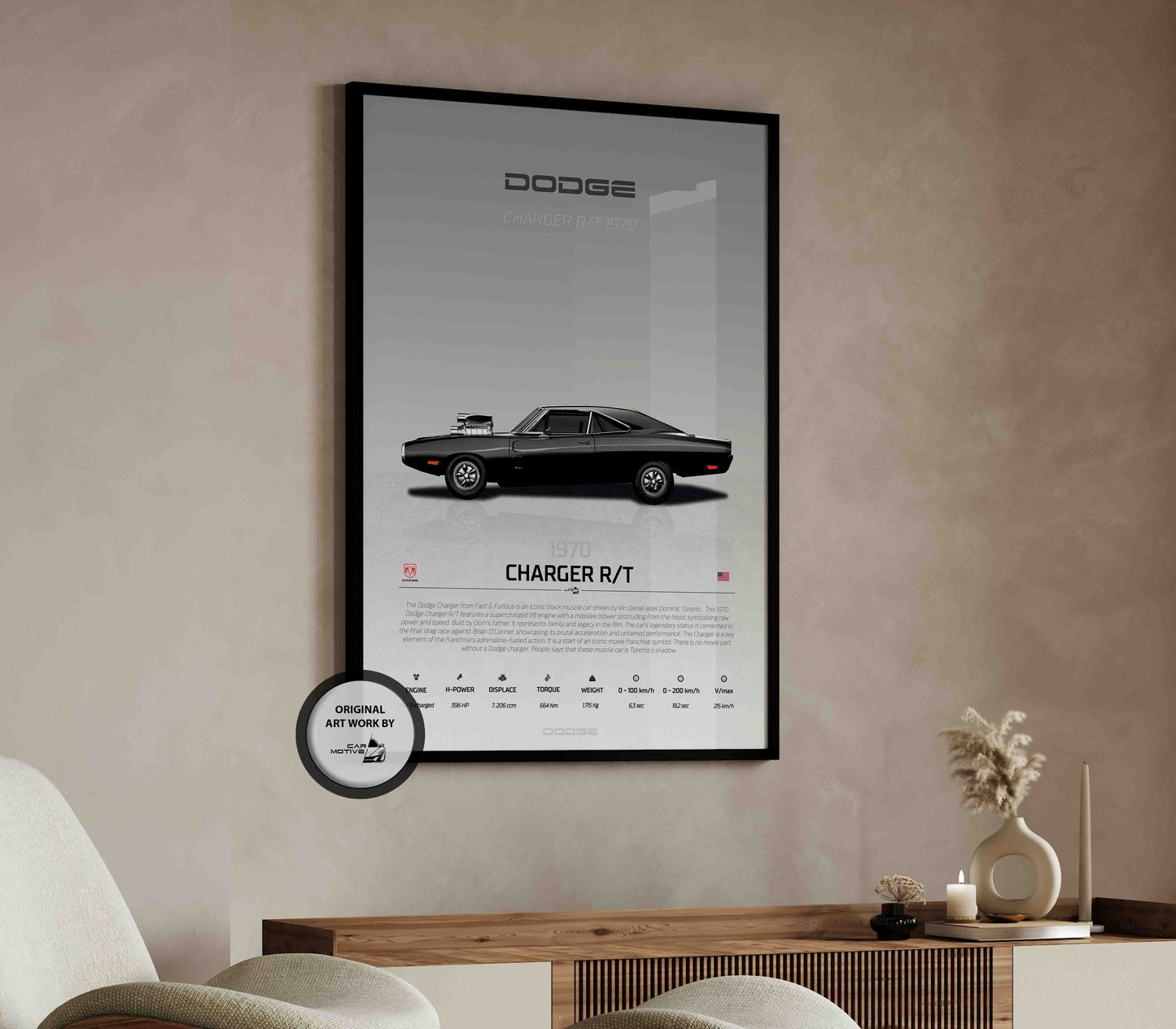 Dodge Charger R/T (1970) - STUDIO MONTAGE SIDE