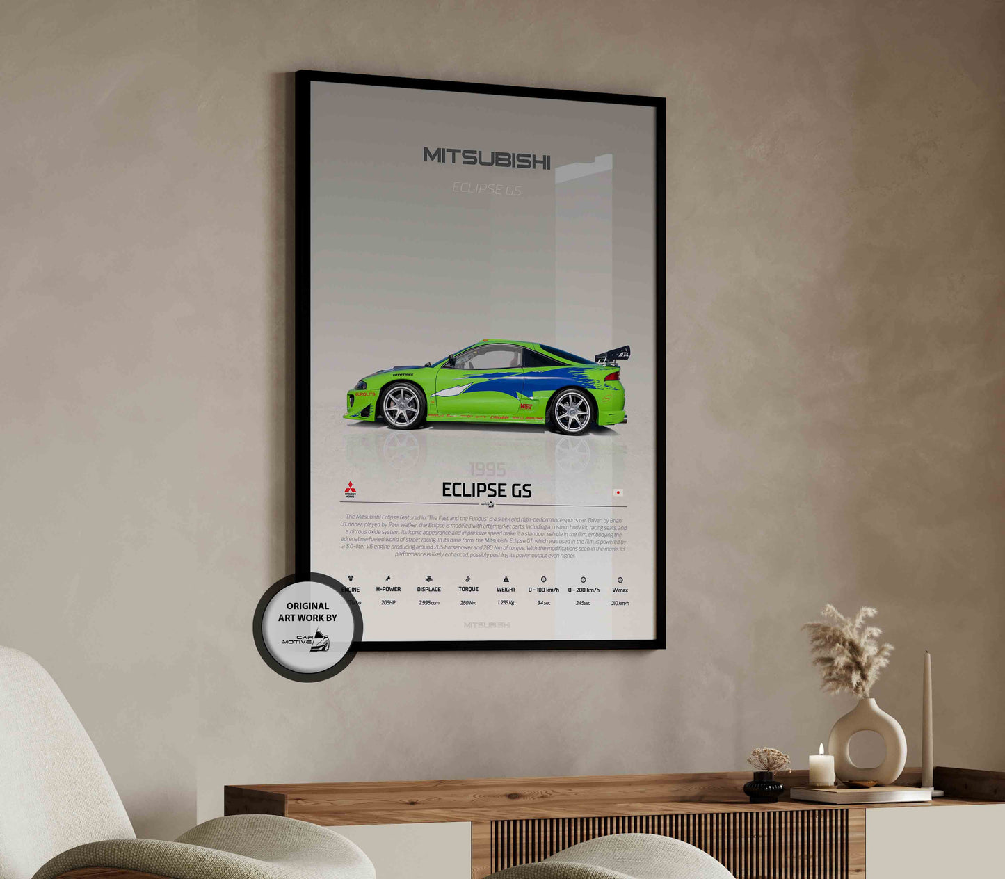 Mitsubishi Eclipse GS (1995) - STUDIO MONTAGE SIDE