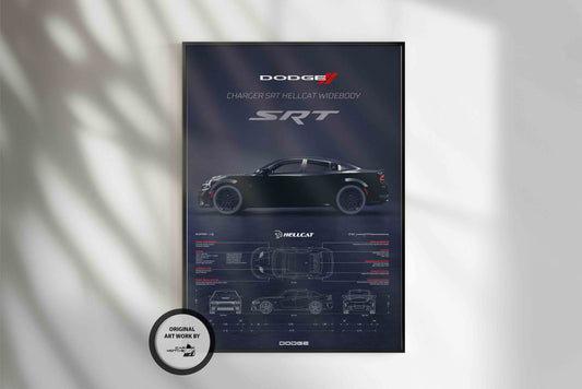 Dodge Charger SRT Hellcat (2020) - 3D RENDER STUDIO SIDE