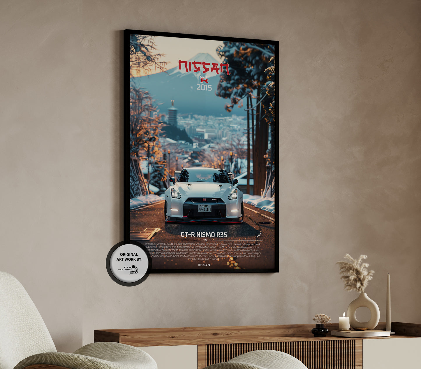 Nissan Skyline GTR-R35 Nismo Poster (2015) - Art Work
