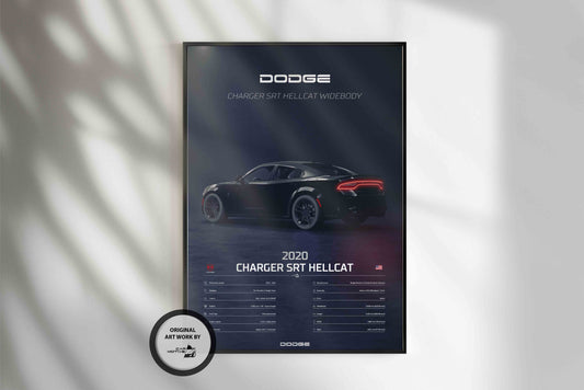 Dodge Charger SRT Hellcat (2020) - 3D RENDER STUDIO REAR