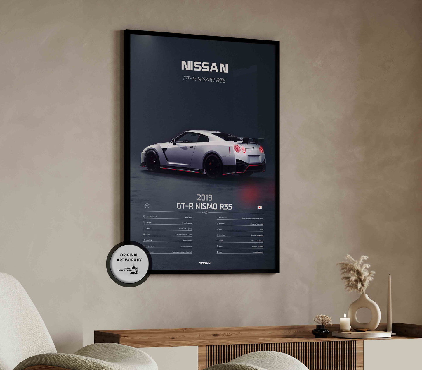 Nissan GT-R Nismo R35 (2019) - 3D RENDER STUDIO REAR