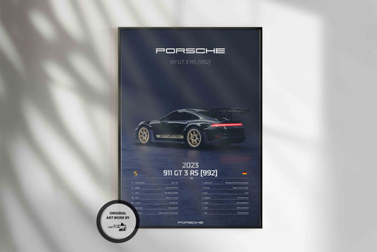 Porsche 911 GT 3 RS (922) (2023) - 3D RENDER STUDIO REAR