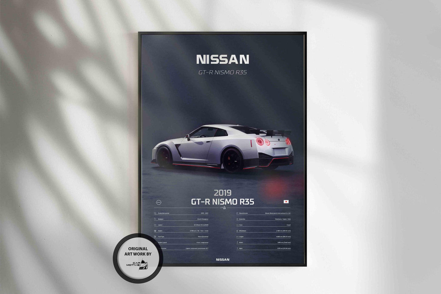 Nissan GT-R Nismo R35 (2019) - 3D RENDER STUDIO REAR