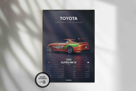 Toyota Supra MK 4 (1993) - 3D RENDER STUDIO REAR