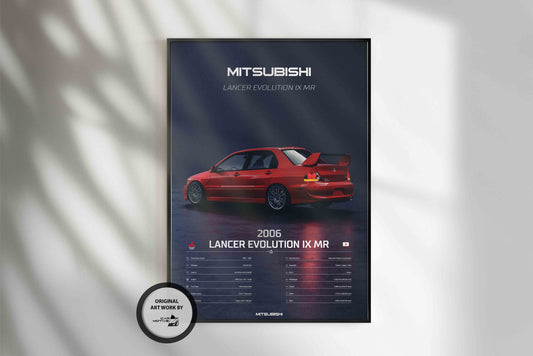 Mitsubishi Lancer Evolution IX MR (2006) - 3D RENDER STUDIO REAR