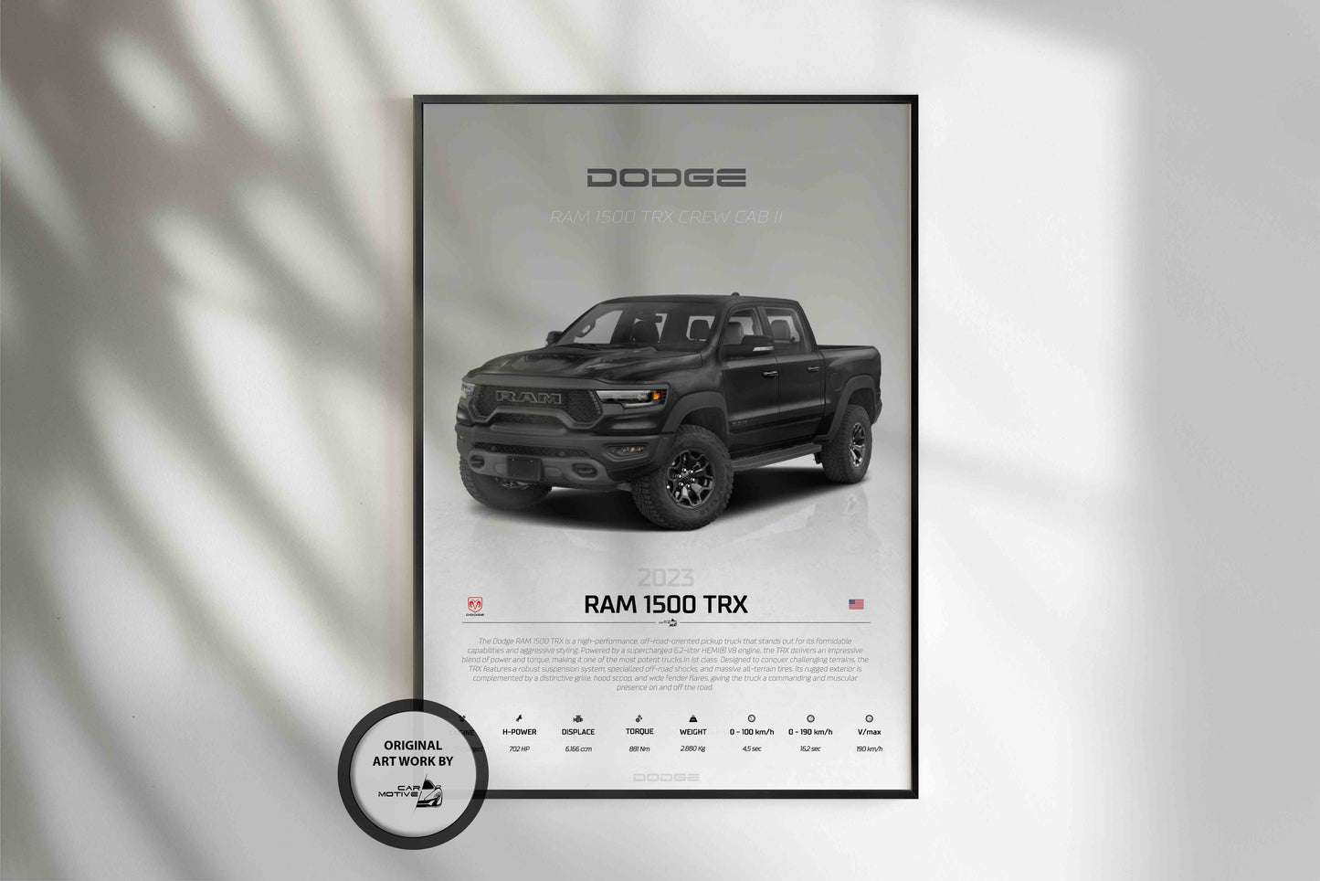 Dodge RAM 1500 TRX (2023) - STUDIO MONTAGE 3/4 SIDE
