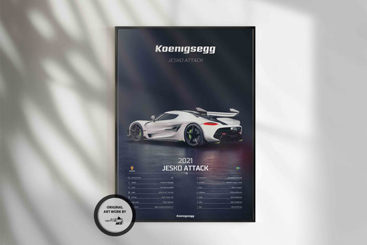 Koenigsegg Jesko Attack 251 (2021) - 3D RENDER STUDIO REAR