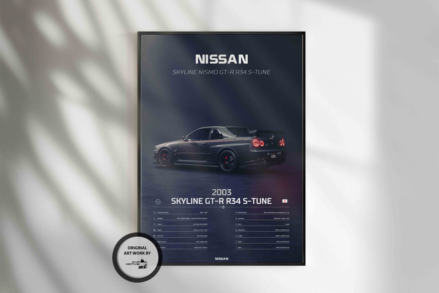 Nissan Skyline GT-R R34 S-Tune (2003) - 3D RENDER STUDIO REAR