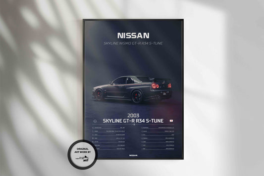 Nissan Skyline GT-R R34 S-Tune (2003) - 3D RENDER STUDIO REAR