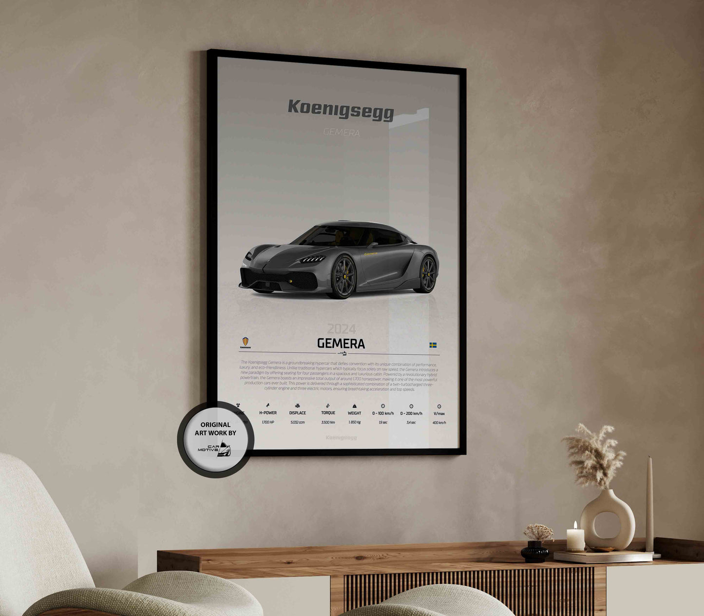 Koenigsegg Gemera (2024) - STUDIO MONTAGE 3/4 SIDE