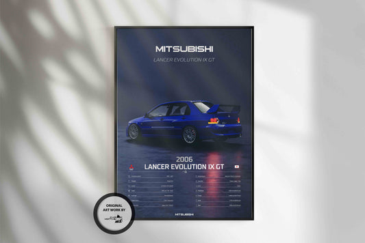 Mitsubishi Lancer Evolution IX GT (2006) - 3D RENDER STUDIO REAR