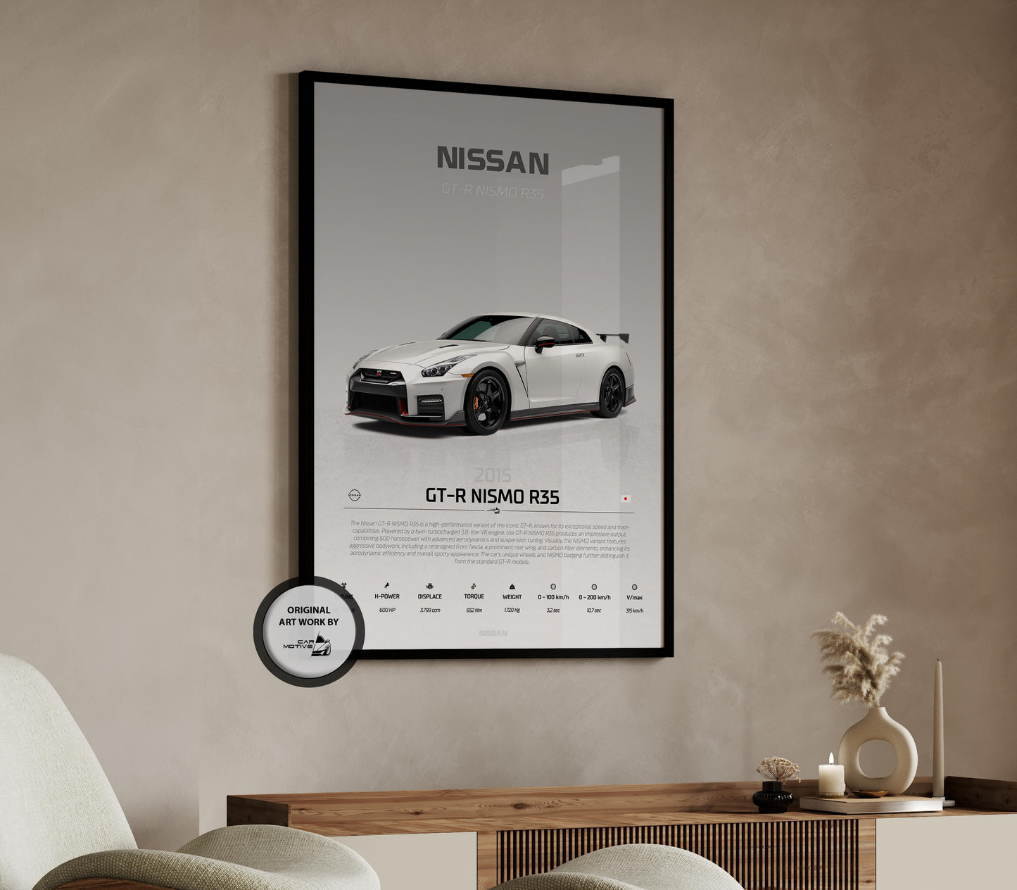 Nissan GT-R Nismo R35 (2015) - STUDIO MONTAGE 3/4 SIDE