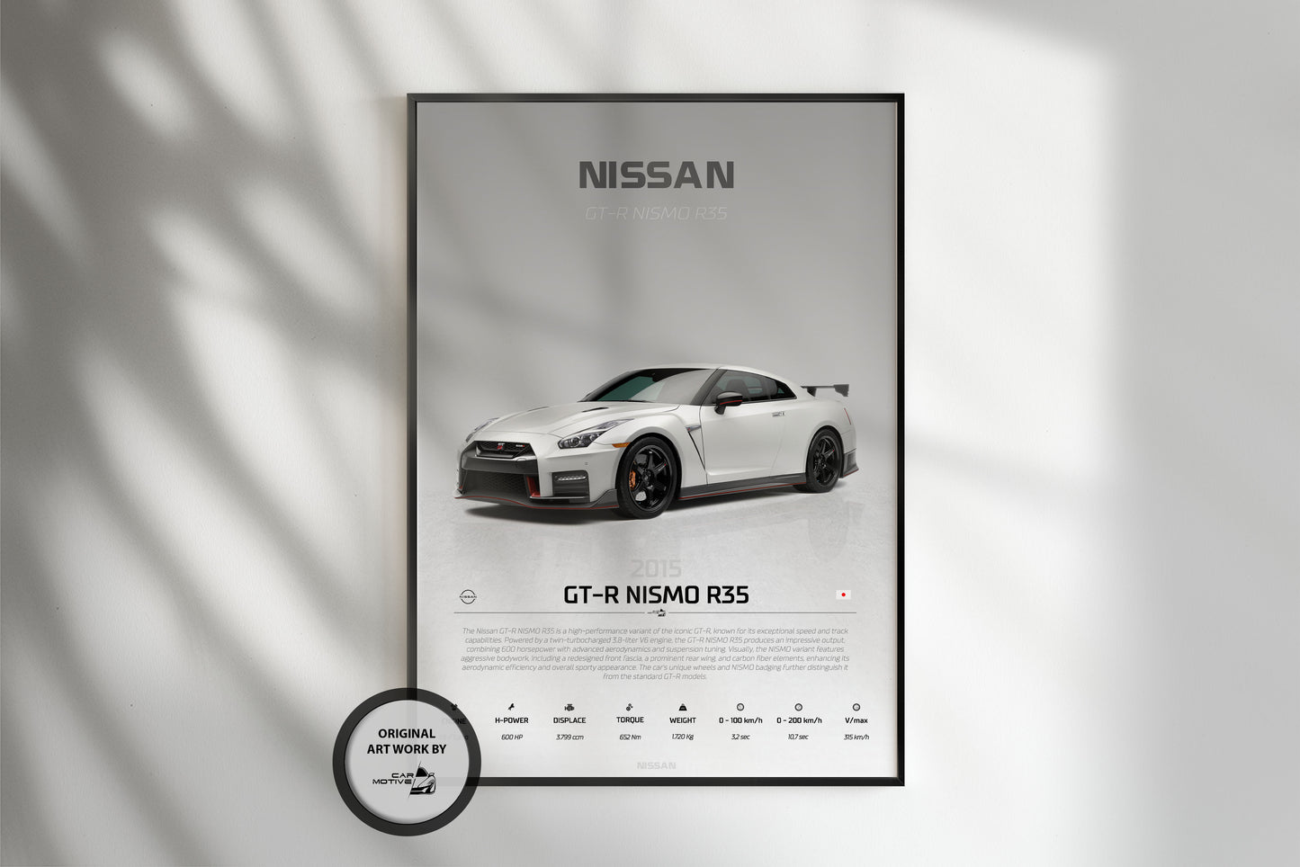 Nissan GT-R Nismo R35 (2015) - STUDIO MONTAGE 3/4 SIDE