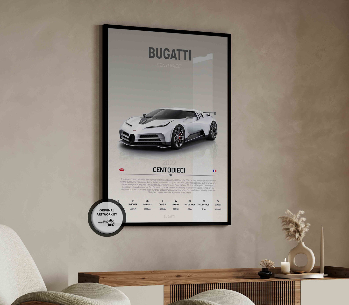 Bugatti Centodieci (2022) - STUDIO MONTAGE 3/4 SIDE