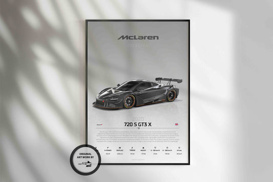 McLaren 720 S GT3 X (2020) - STUDIO MONTAGE 3/4 SIDE