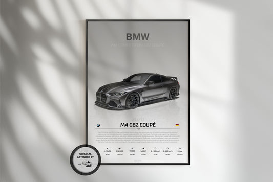 BMW M4 G82 Coupé (2020) - STUDIO MONTAGE 3/4 SIDE