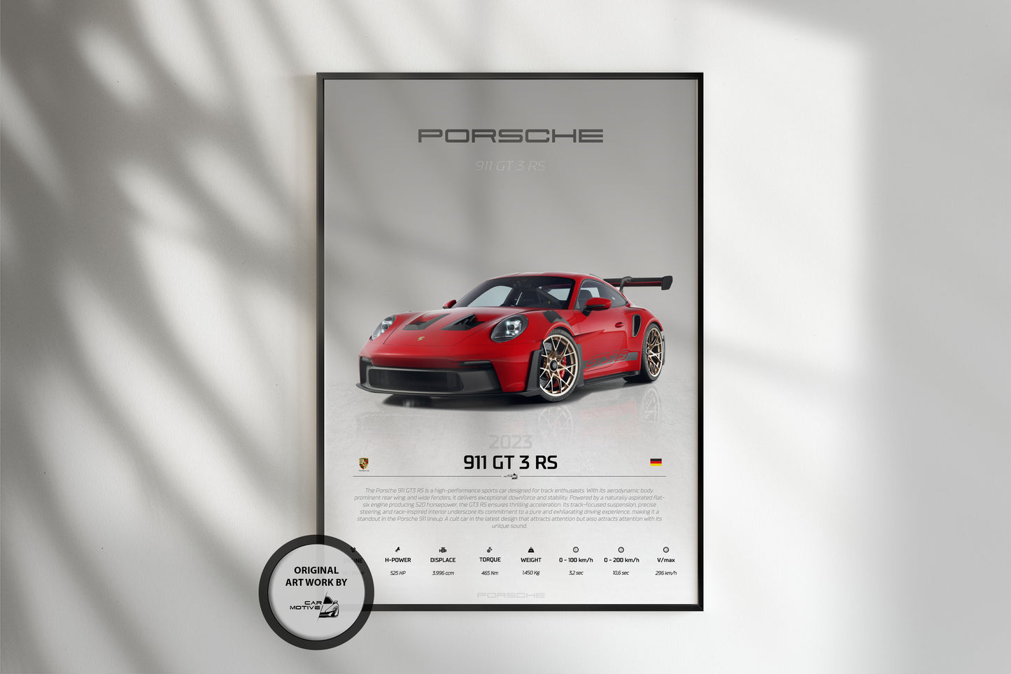 Porsche 911 GT3 RS (2023) - STUDIO MONTAGE 3/4 SIDE