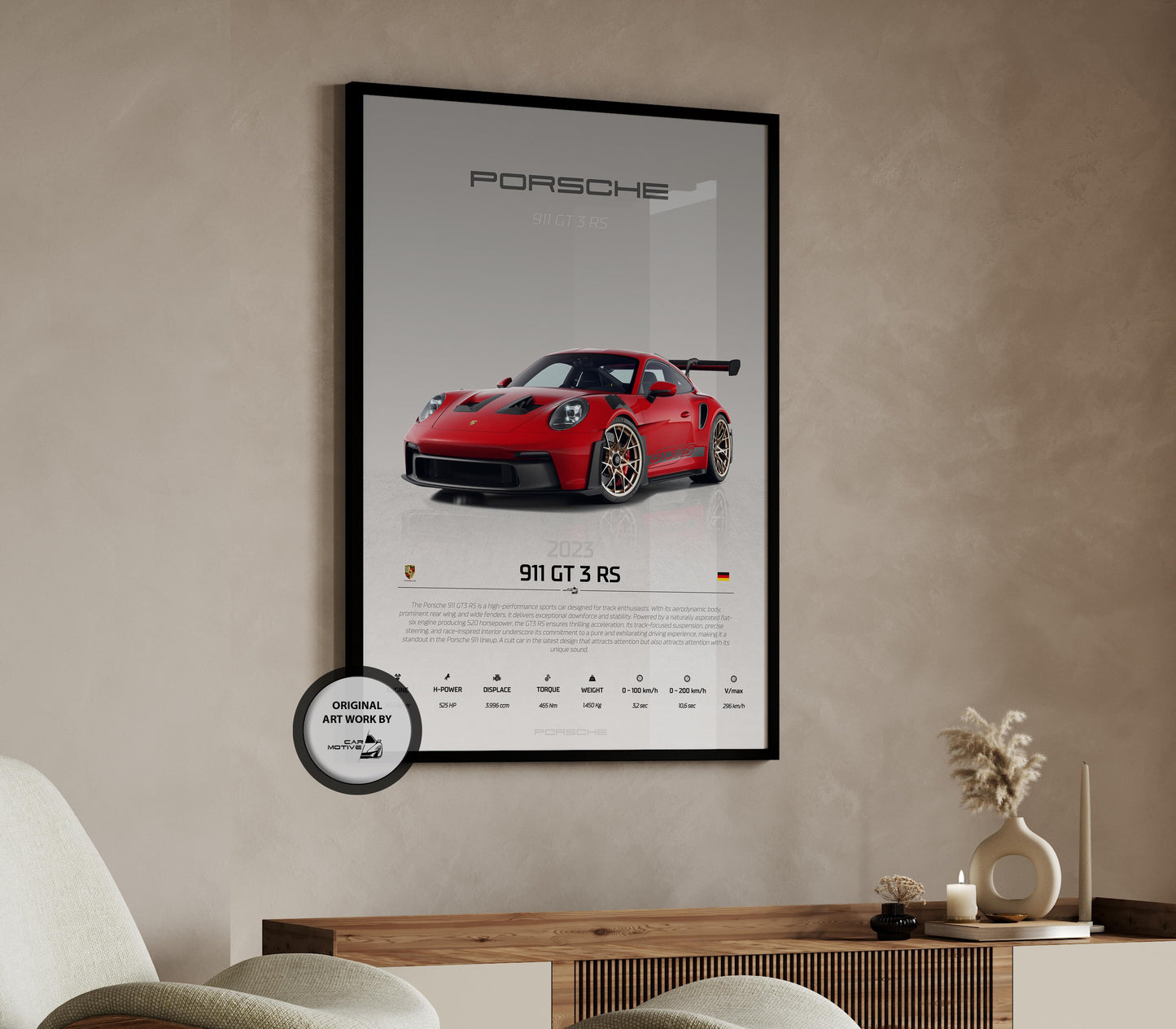 Porsche 911 GT3 RS (2023) - STUDIO MONTAGE 3/4 SIDE