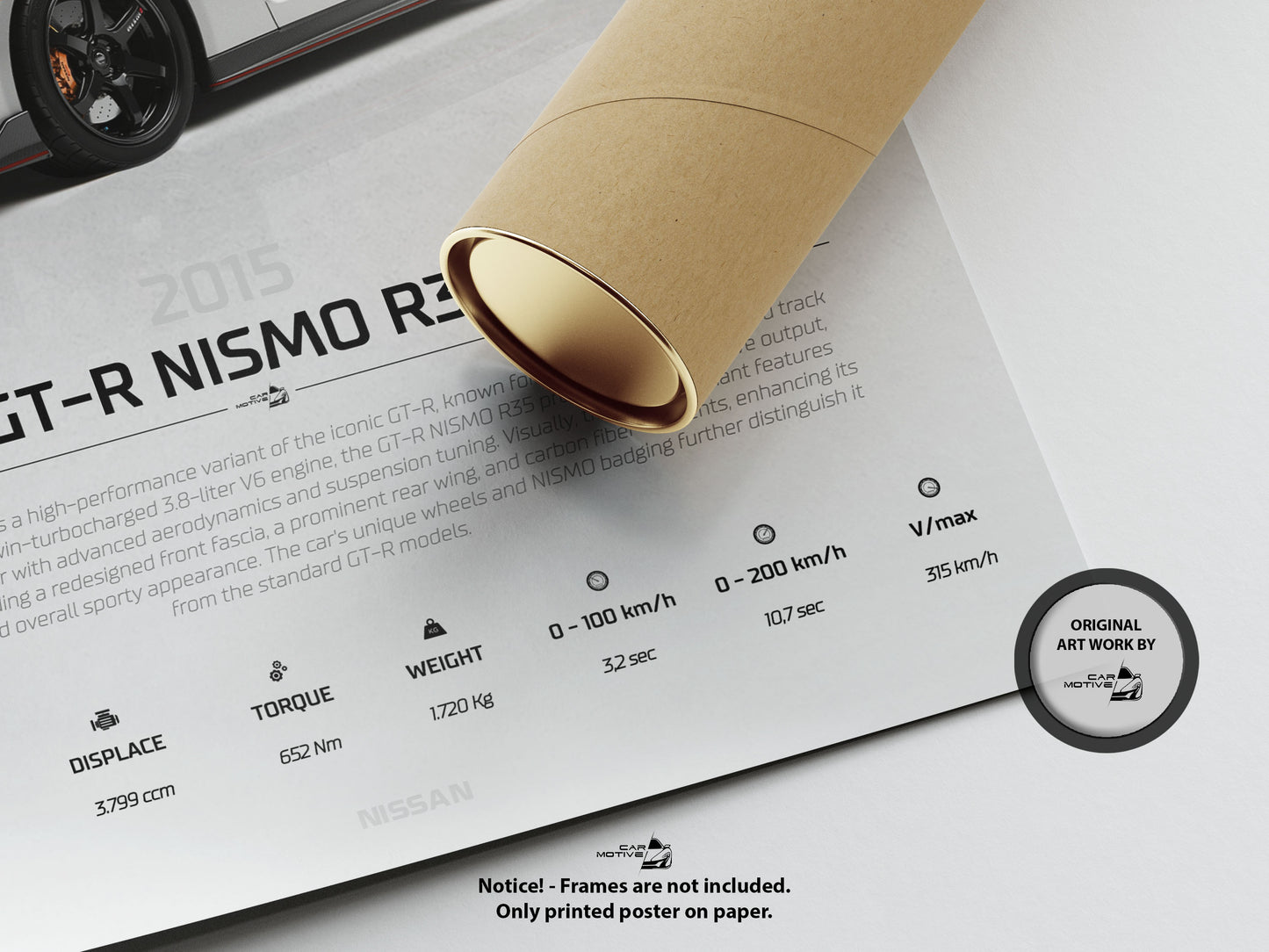 Nissan GT-R Nismo R35 (2015) - STUDIO MONTAGE 3/4 SIDE