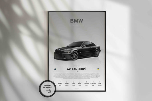 BMW M3 E46 Coupé (2000) - STUDIO MONTAGE 3/4 SIDE
