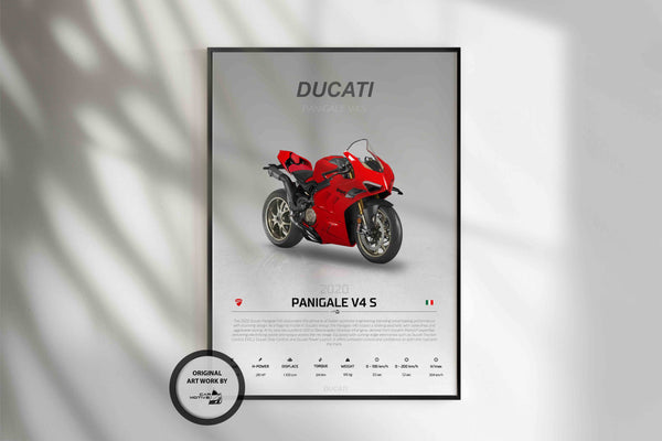 Ducati Panigale V4S (2020) - STUDIO MONTAGE 3/4 SIDE