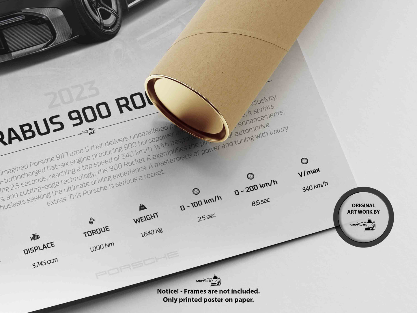 Porsche 911 Brabus Rocket R (2023) - STUDIO MONTAGE 3/4 SIDE