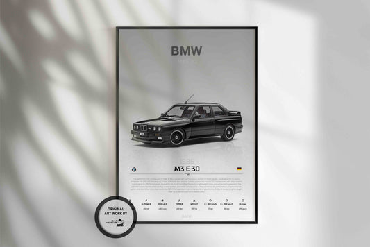 BMW M3 E30 Coupé (1986) - STUDIO MONTAGE 3/4 SIDE