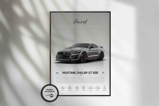 Ford Mustang Shelby GT 500 (2019) - STUDIO MONTAGE 3/4 SIDE