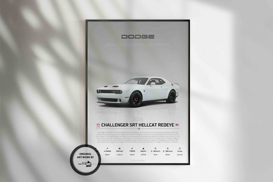 Dodge Challenger SRT Hellcat Redeye Widebody (2023) - STUDIO MONTAGE 3/4 SIDE