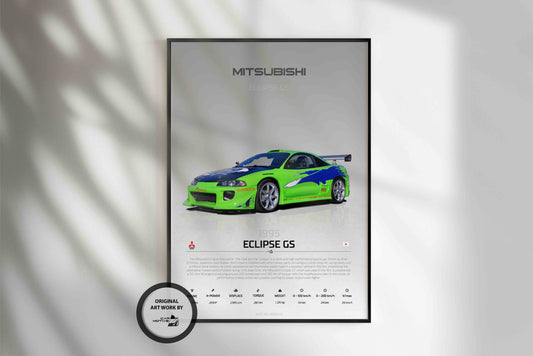Mitsubischi Eclipse GS (1995) - STUDIO MONTAGE 3/4 SIDE