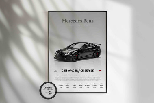 Mercedes Benz C63 AMG Black Series (2013) - STUDIO MONTAGE 3/4 SIDE
