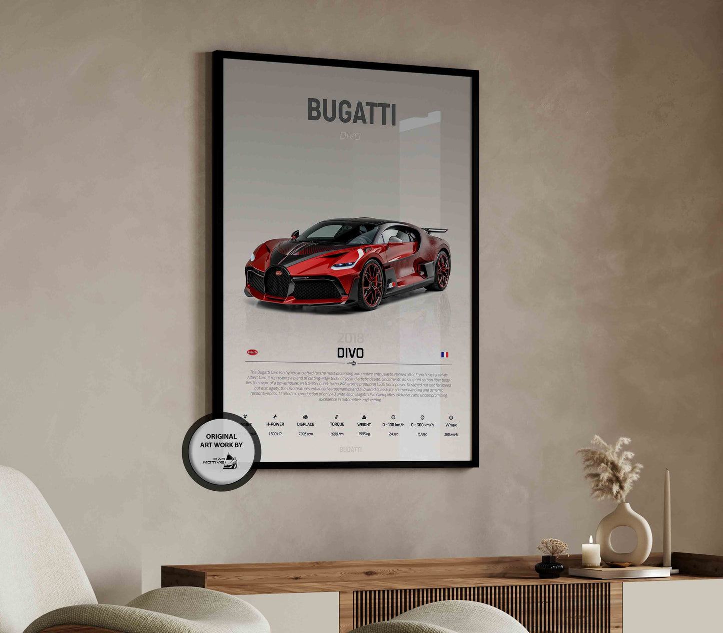 Bugatti Divo (2008) - STUDIO MONTAGE 3/4 SIDE