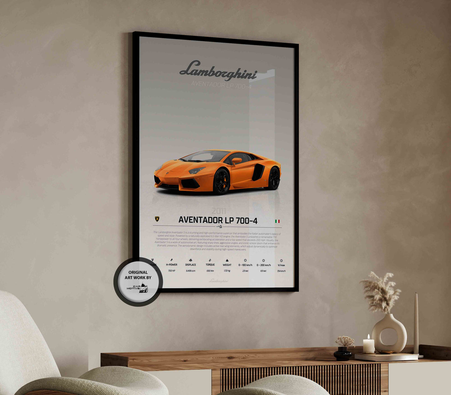 Lamborghini Aventador LP-700-4 (2011) - STUDIO MONTAGE 3/4 SIDE