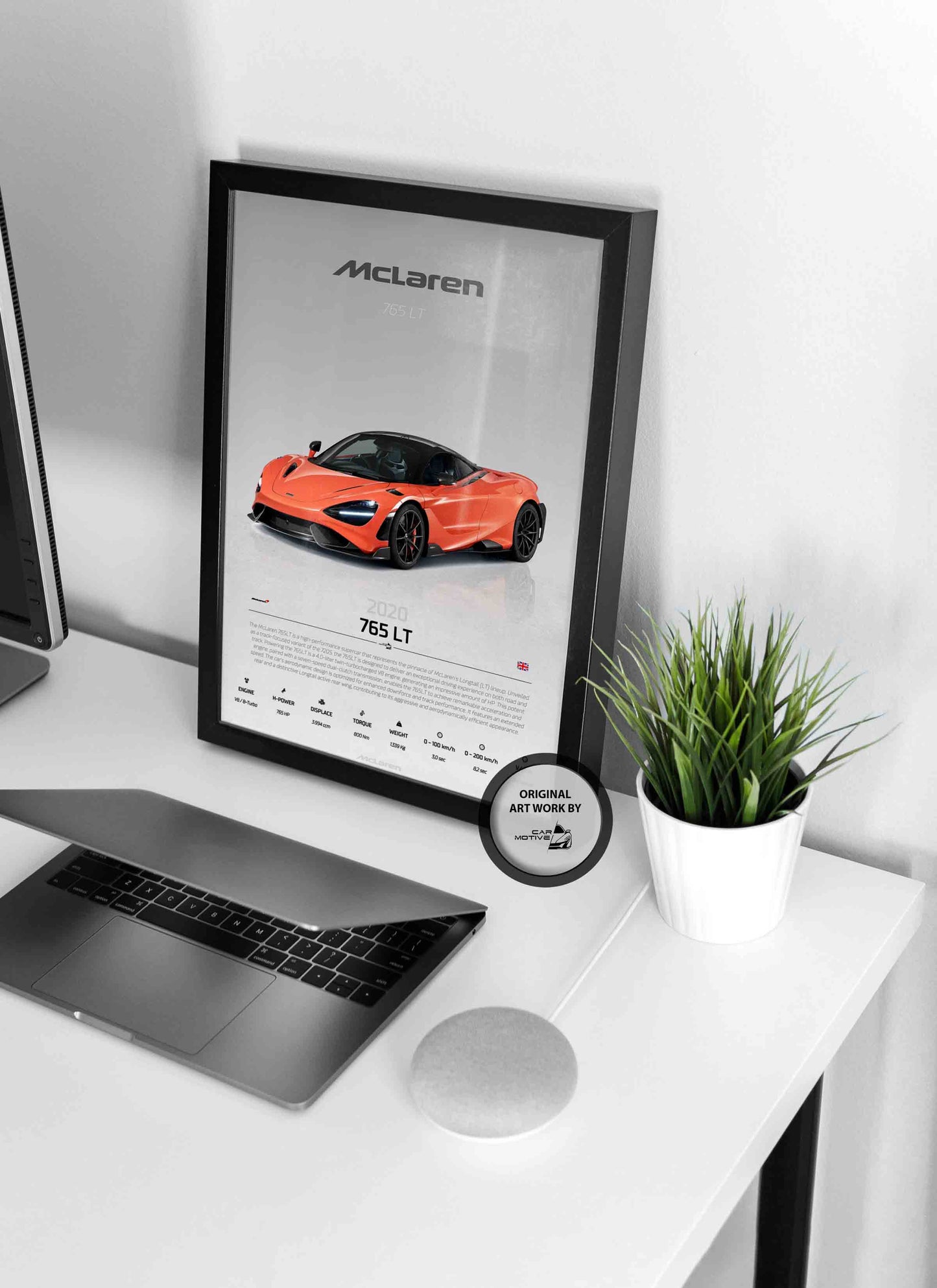 McLaren 765 LT (2020) - STUDIO MONTAGE 3/4 SIDE
