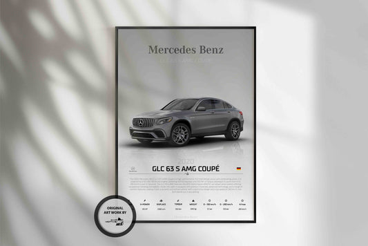 Mercedes Benz GLC 63 S AMG Coupé (2020) - STUDIO MONTAGE 3/4 SIDE