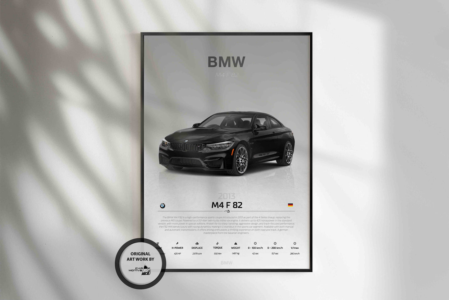 BMW M4 F82 Coupé (2013) - STUDIO MONTAGE 3/4 SIDE
