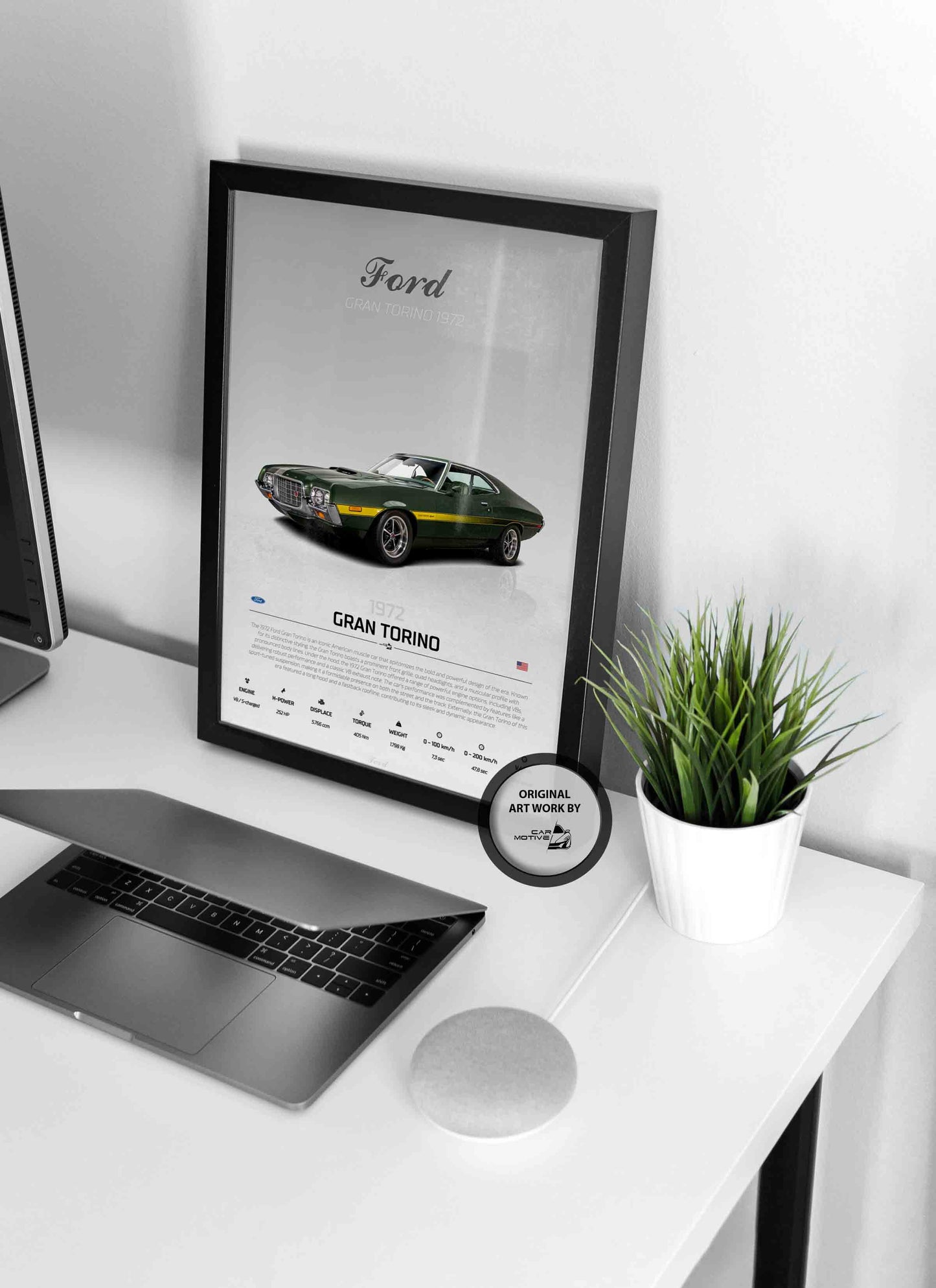Ford Gran Torino (1972) - STUDIO MONTAGE 3/4 SIDE
