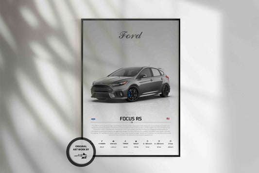 Ford Focus RS (2016) - STUDIO MONTAGE 3/4 SIDE