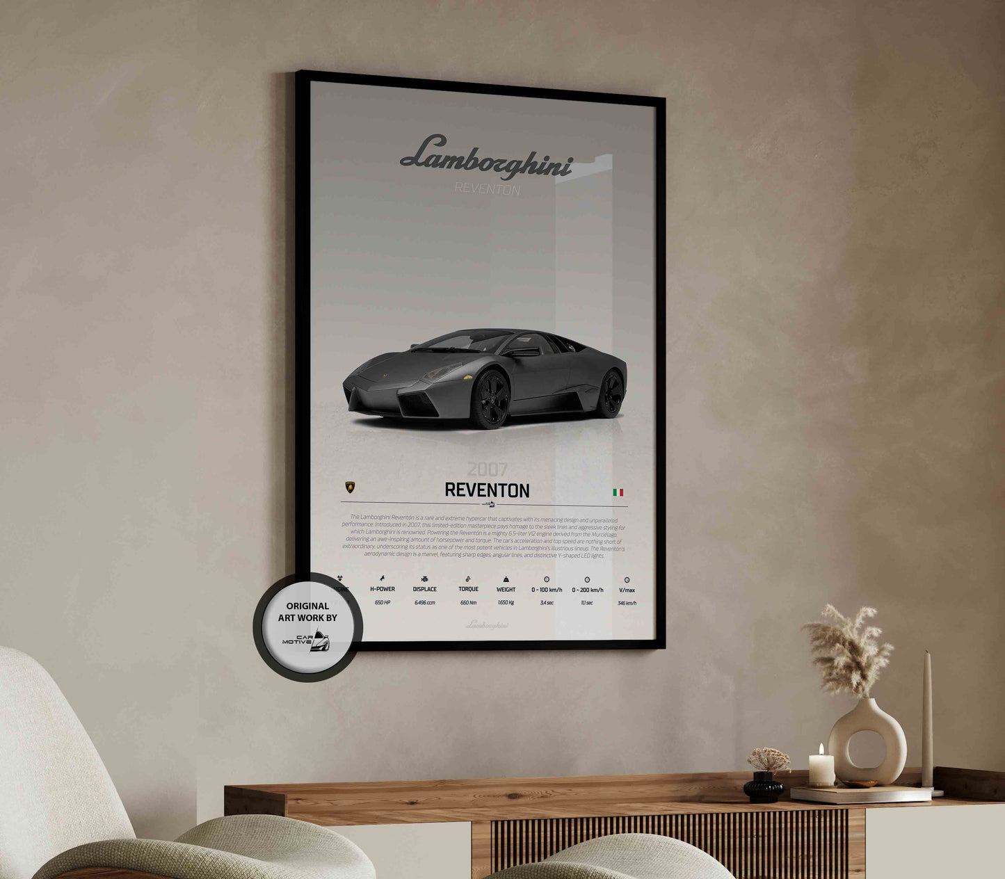 Lamborghini Reventon (2007) - STUDIO MONTAGE 3/4 SIDE