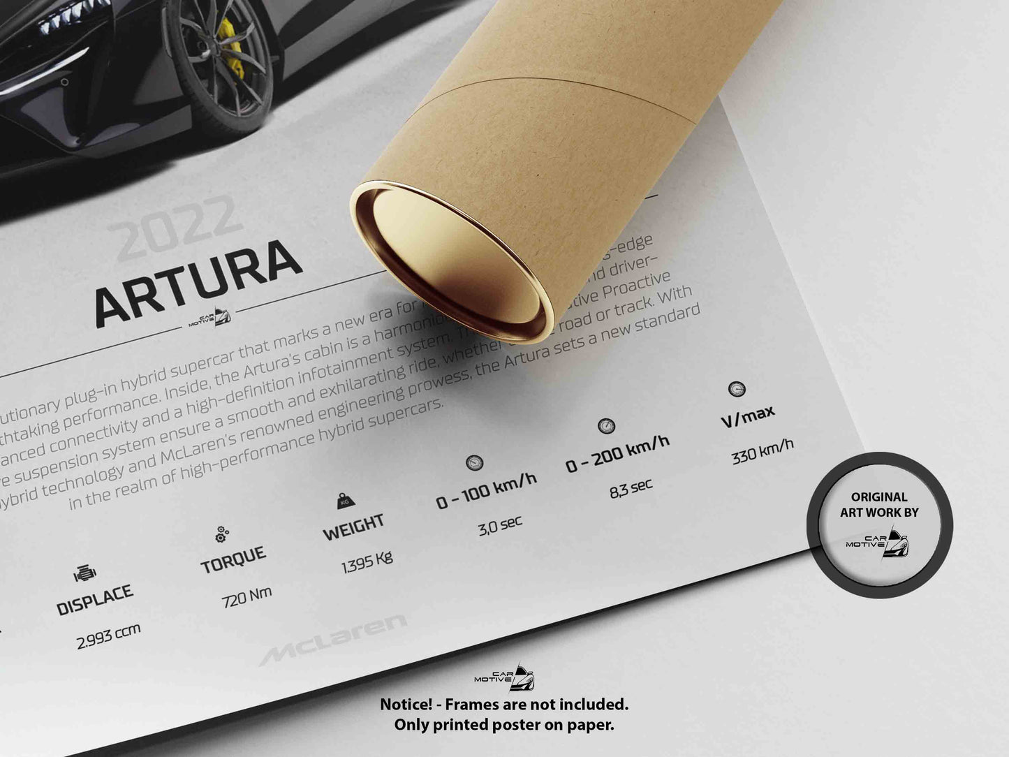 McLaren Artura (2022) - STUDIO MONTAGE 3/4 SIDE