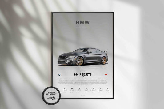 BMW M4 F82 GTS (2016) - STUDIO MONTAGE 3/4 SIDE