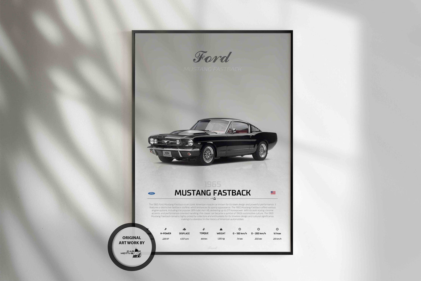 Ford Mustang Fastback (1965) - STUDIO MONTAGE 3/4 SIDE